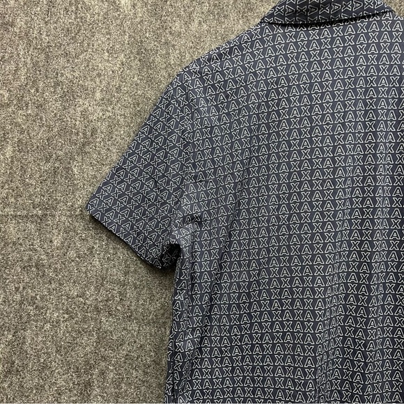 A|X Armani Exchange Men's Regular-Fit Logo-Print Polo Shirt Size Large - Picture 11 of 14